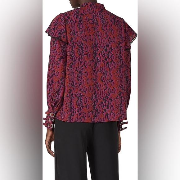 Koché Red and Black Patterned Top - Picture 2 of 8